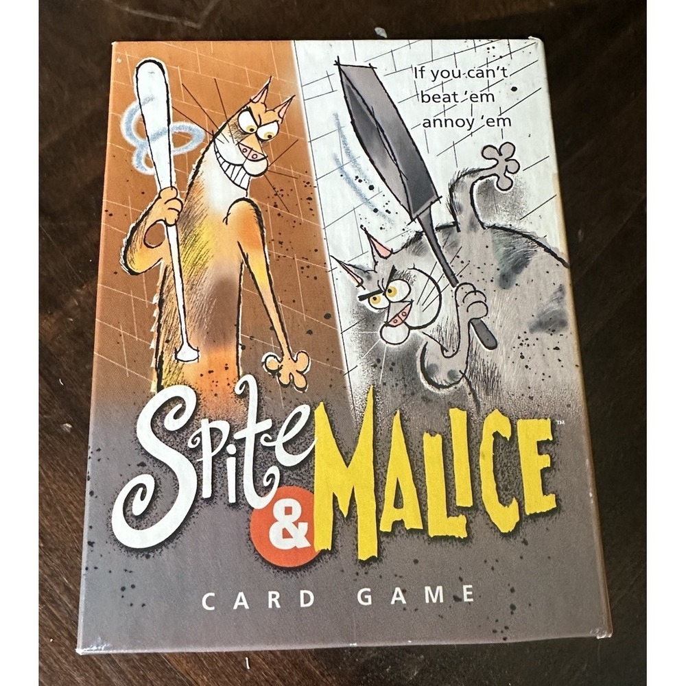 SPITE & MALICE Strategy Card Game‎ Hasbro Parker Brothers- Complete 2002